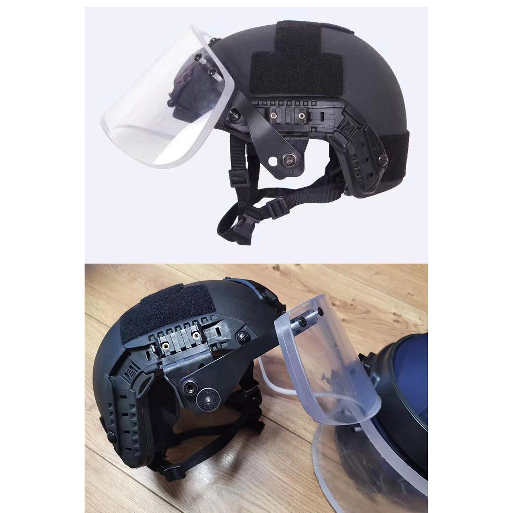Bulletproof Visor Ballistic Shield for FAST Tactical Helmet Bullet