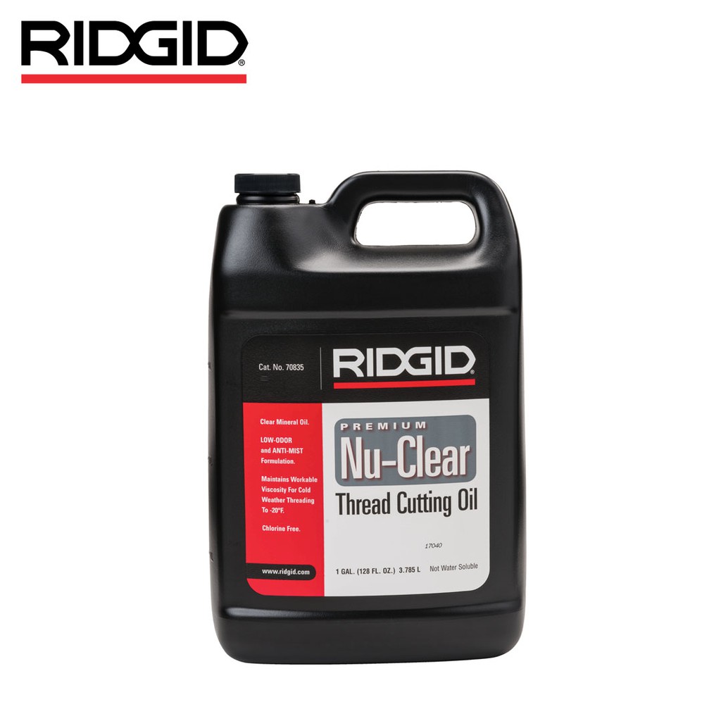 RIDGID NuClear Threading Oil, Thread Cutting Oil, 1 Gallon Shopee