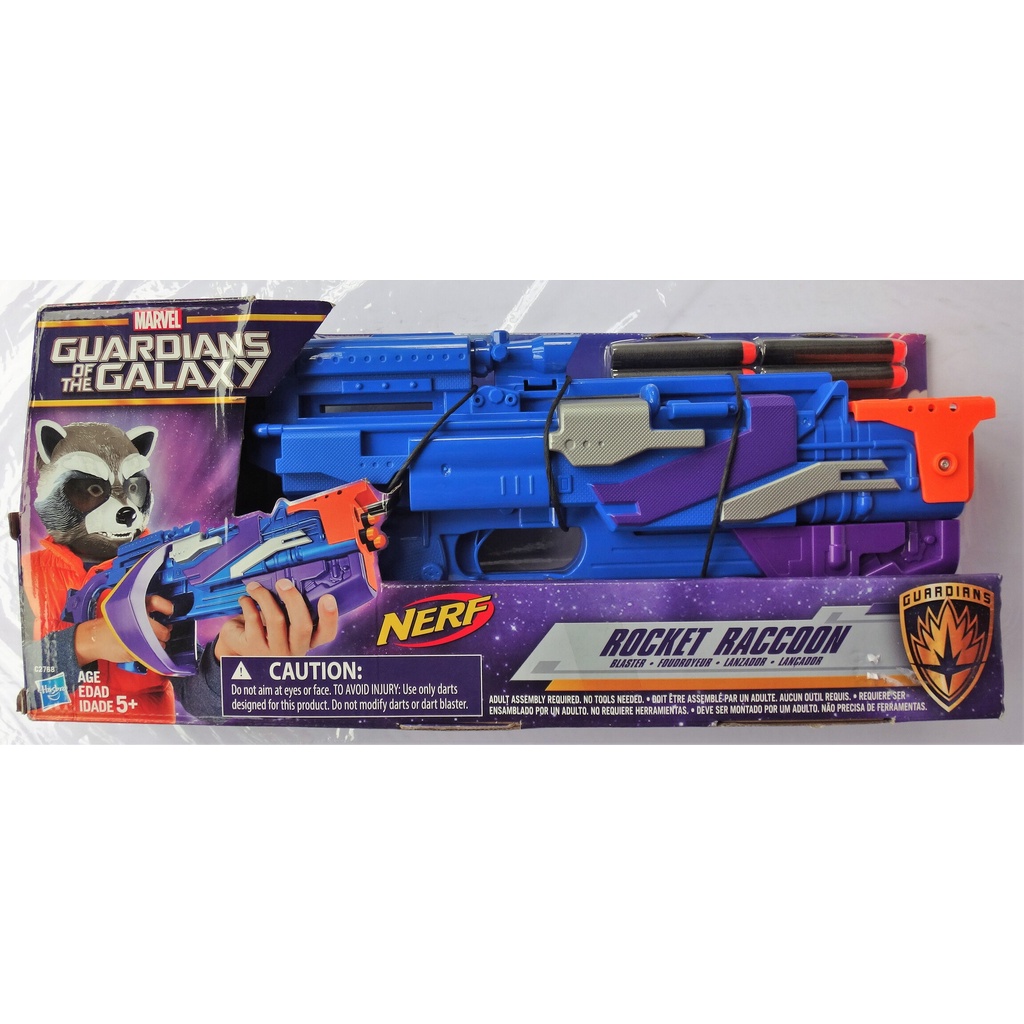 Nerf Blaster Guardians of the Galaxy Rocket Raccoon NewUSA | Shopee