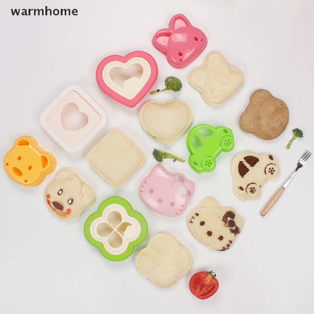 WMPH Teddy Bear Sandwich Mold Bento Lunch Sandwich Bread Mold Cutters ...