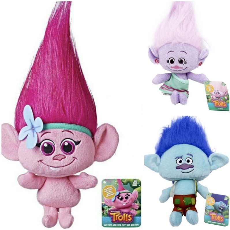 DreamWorks Trolls Hug & Plush Toy - Baby Poppy / Gia Grooves / Branch ...