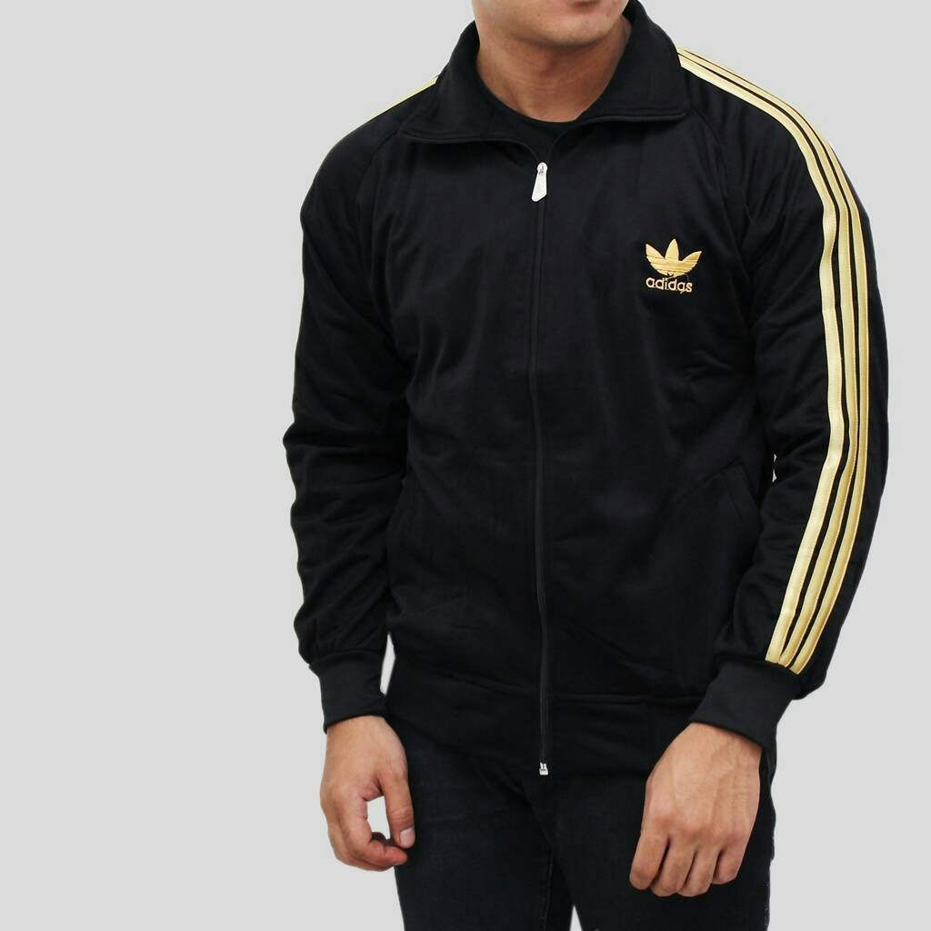 adidas firebird jacket gold