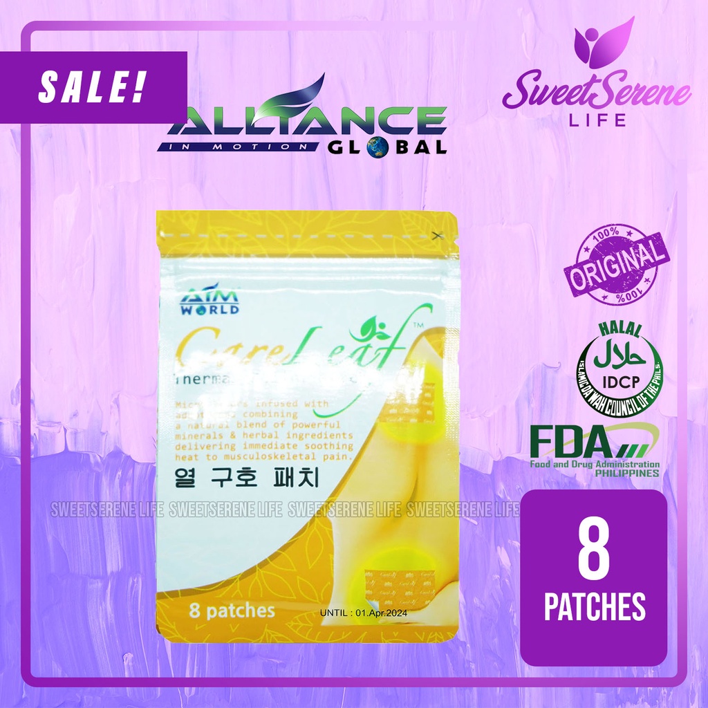 Aim Global CareLeaf (1 Pack/8 Patches) Care Leaf Thermal Relief for