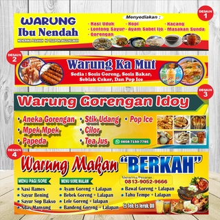 Print Banner Warung Banner Flexy Material 280Gsm One Day Soup, Banner ...