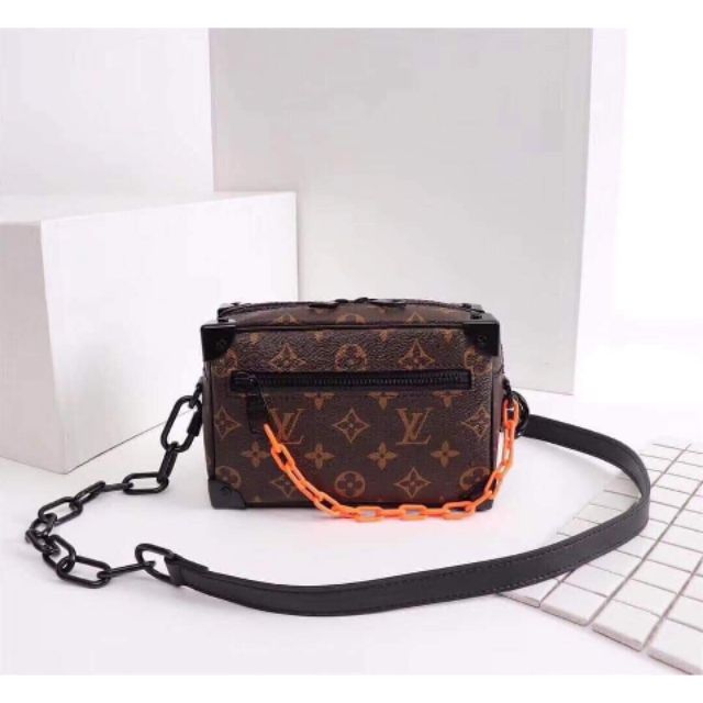 LV LOUIS VUITTON MINI SOFT TRUNK m44480 Cross body bag Orange chain | Shopee Philippines