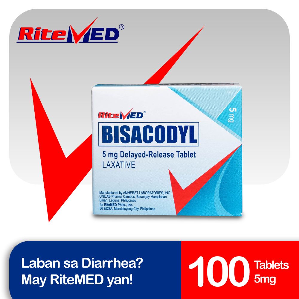 RiteMED Bisacodyl 5mg 100 Box | Shopee Philippines