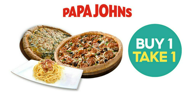 Papa John's Buy 1 Take 1 12” Pizza ShopeePay Discount