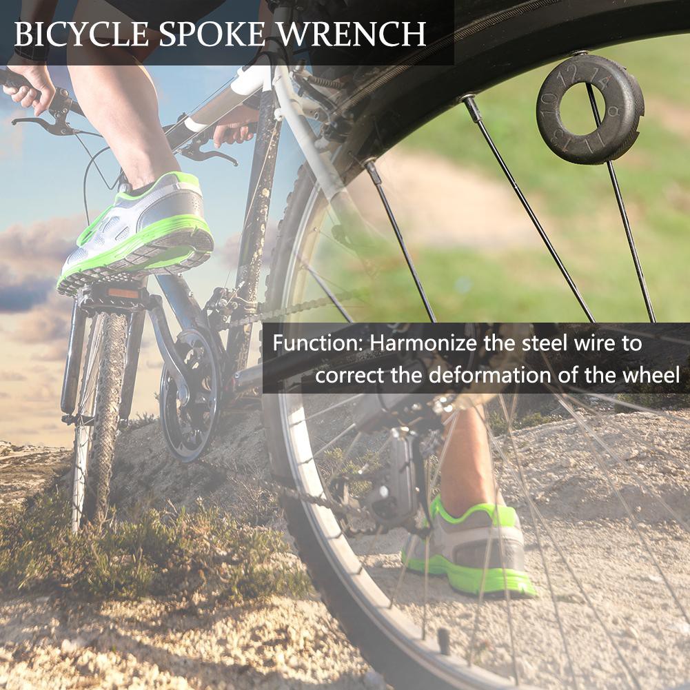 Spoke wrench nipple key bike cycling wheel Rim spanner 6 way bicycle wrench toES