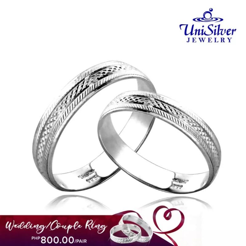 Unisilver 925 Wedding/Lover's Ring (WR1751001) Shopee Philippines