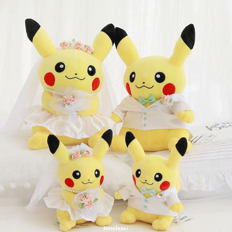 pikachu couple plush