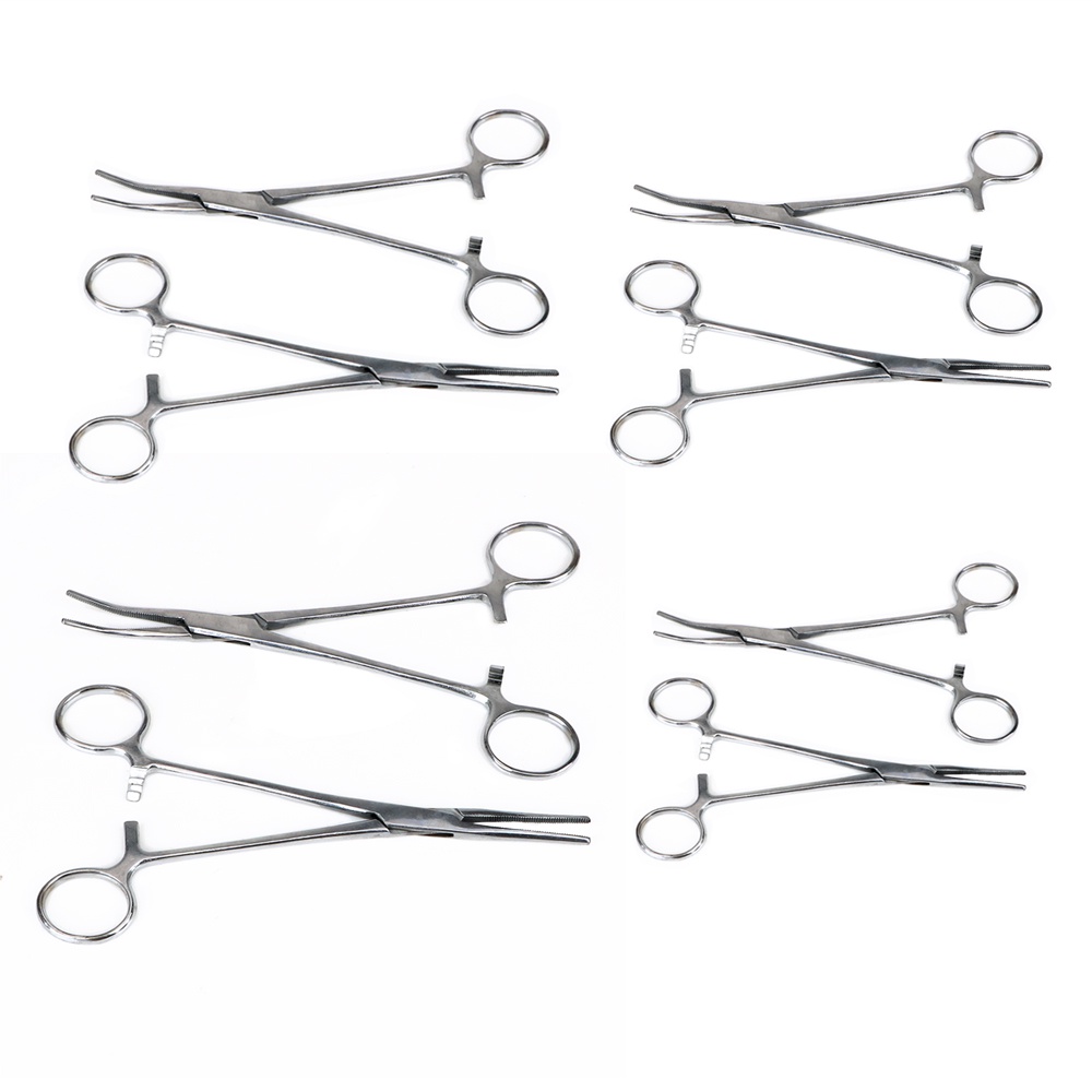 Hemostatic Forceps Curved Straight Pet Hair Clamp Fishing Locking 