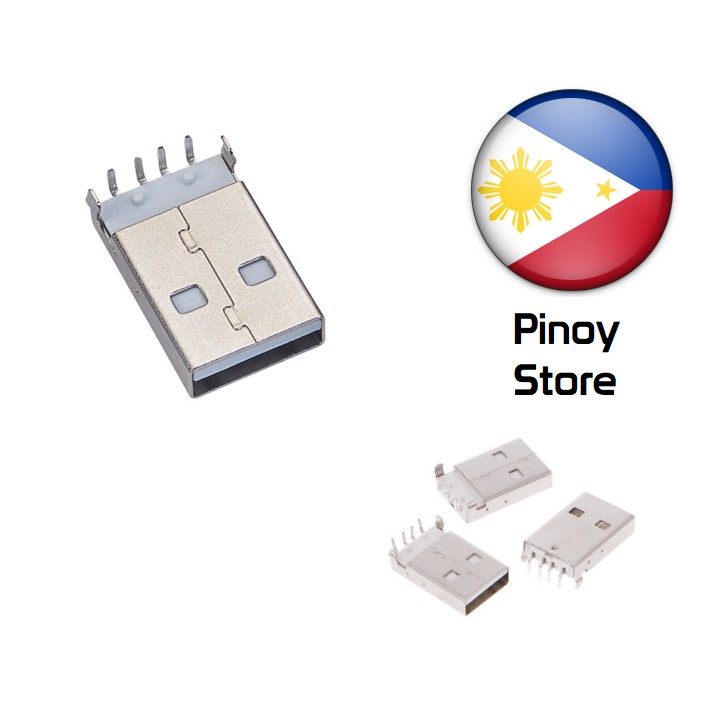 USB Type A Male Connector for PCB mounting Shopee Philippines