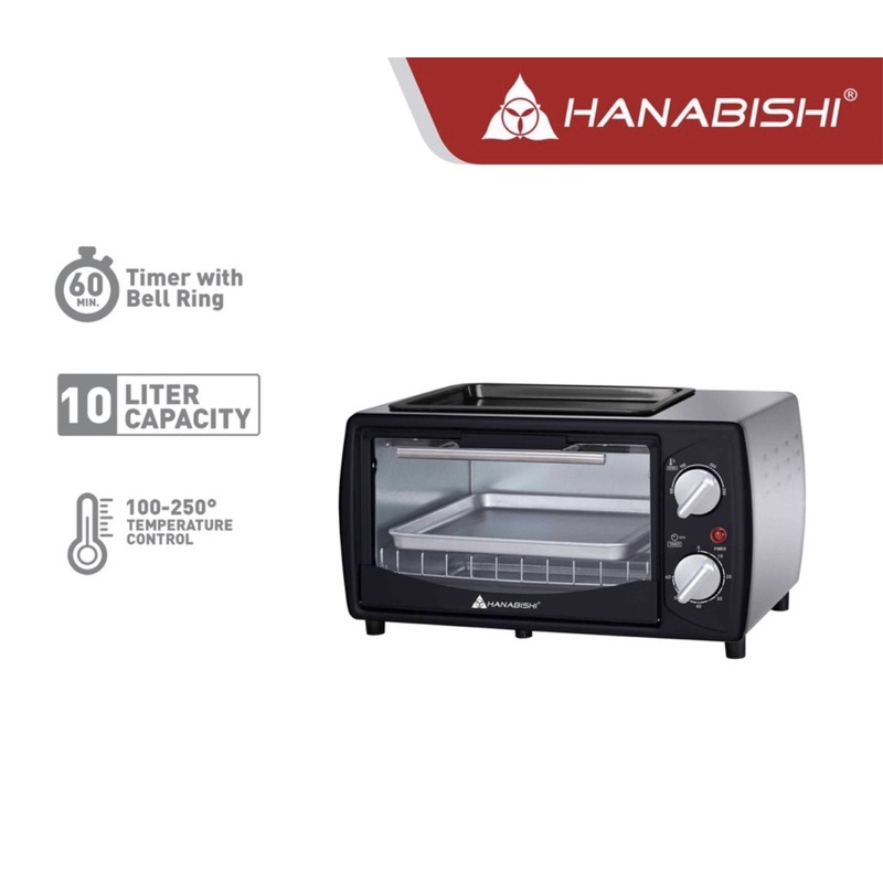 Hanabishi Oven Toaster with Griller HO10GX Shopee Philippines
