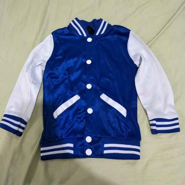 blue jersey jacket