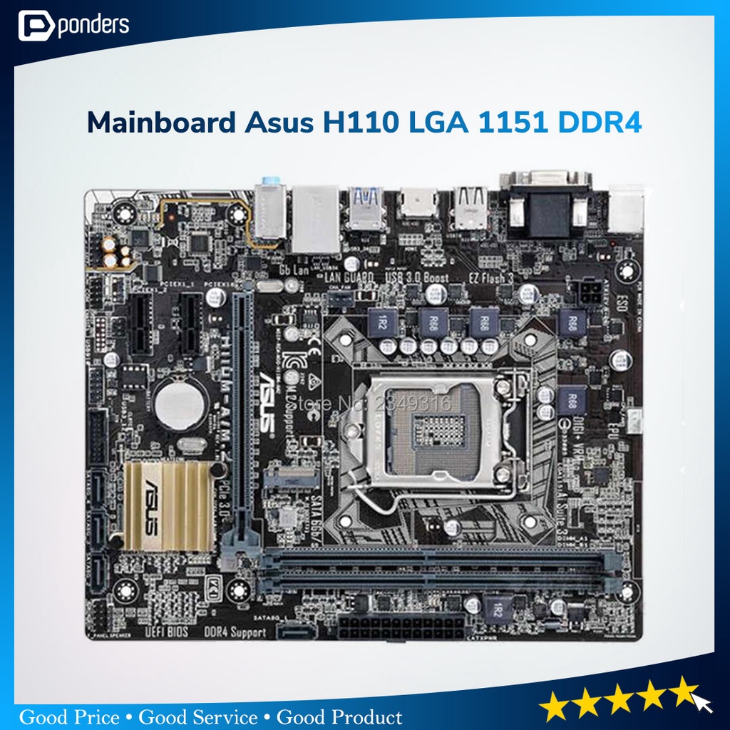 Mainboard H110 Asus LGA 1151 VGA Onboard DDR4 Shopee Philippines