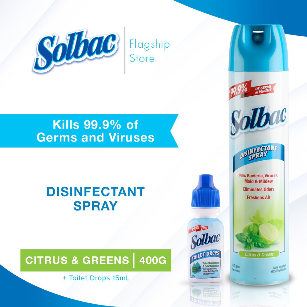 solbac disinfectant spray disinfectant spray mist Solbac Citrus and ...