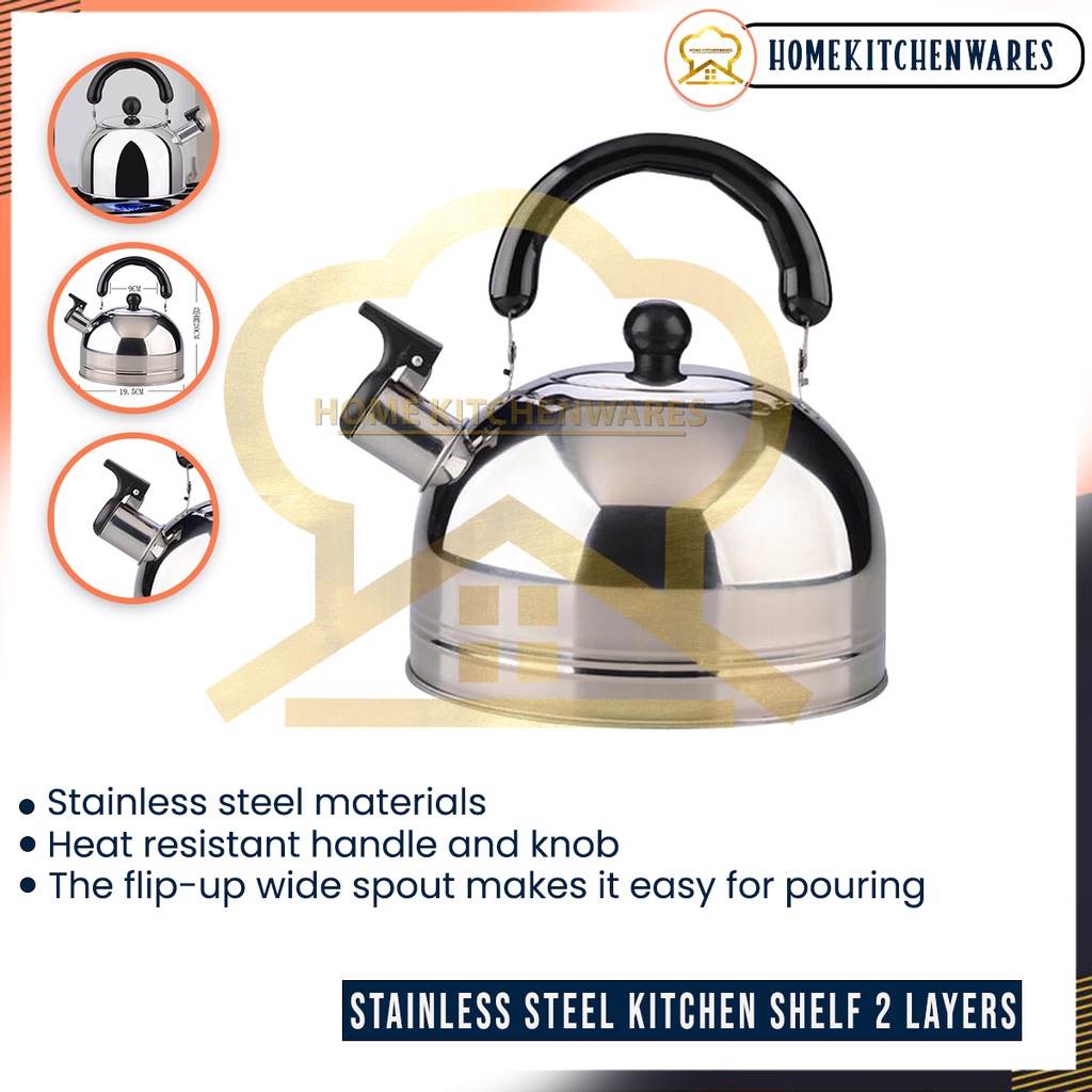 Whistling Tea Kettle Stainless Steel Teapot for Stovetop Hot Water