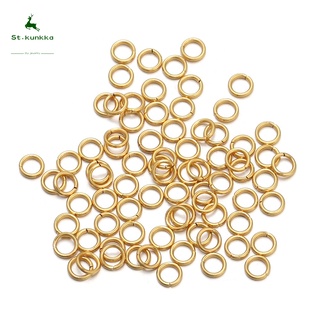 St.Kunkka 50-200 Pcs. Lot 4-10Mm Stainless Steel Jump Ring Split Connector For Diy Jewelry Making Supplies Accessories