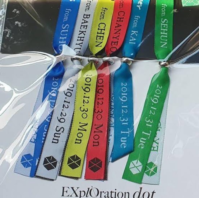 Exo concert fabric bracelet