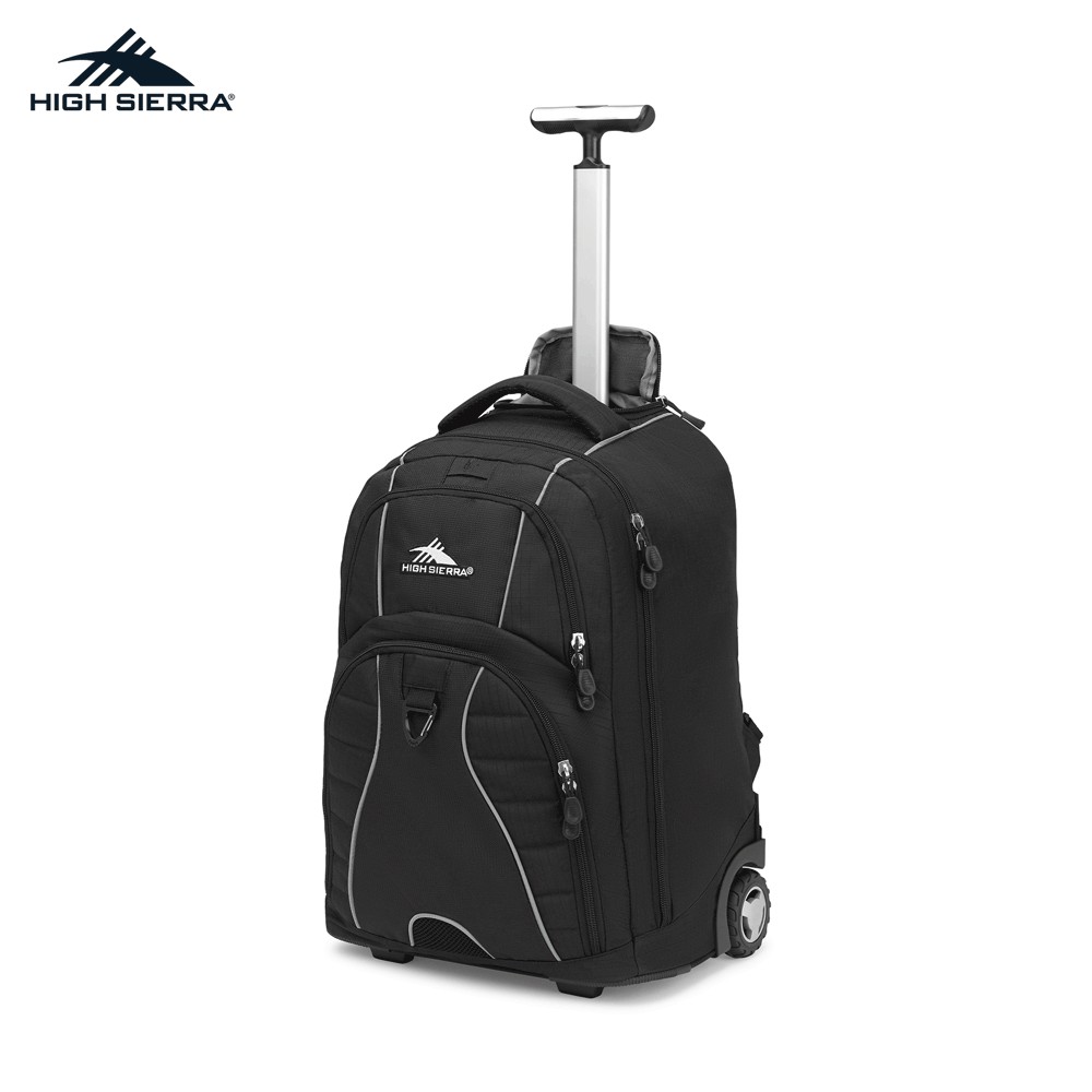 High Sierra Freewheel Wheeled Backpack (Black/Black) Shopee Philippines