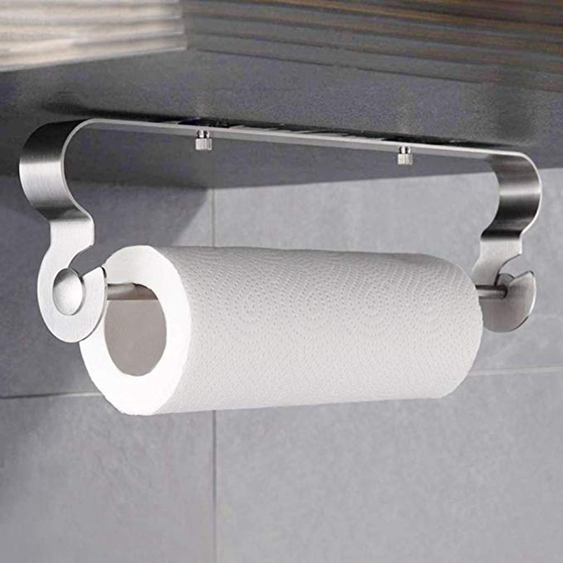 Adhesive Paper Towel Holder Under Cabinet For Home Kitchen B Shopee Philippines