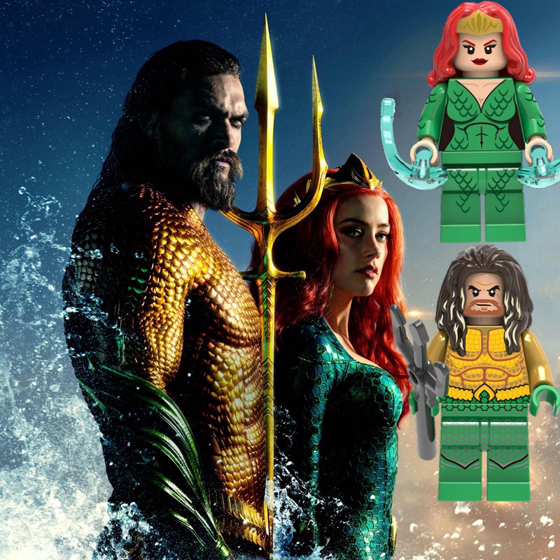 Legoing Marvel Minifigures Toy Dc Movie Aquaman Mera Animal Man Blue Beetle Building Blocks Diy Toys For Children Shopee Philippines