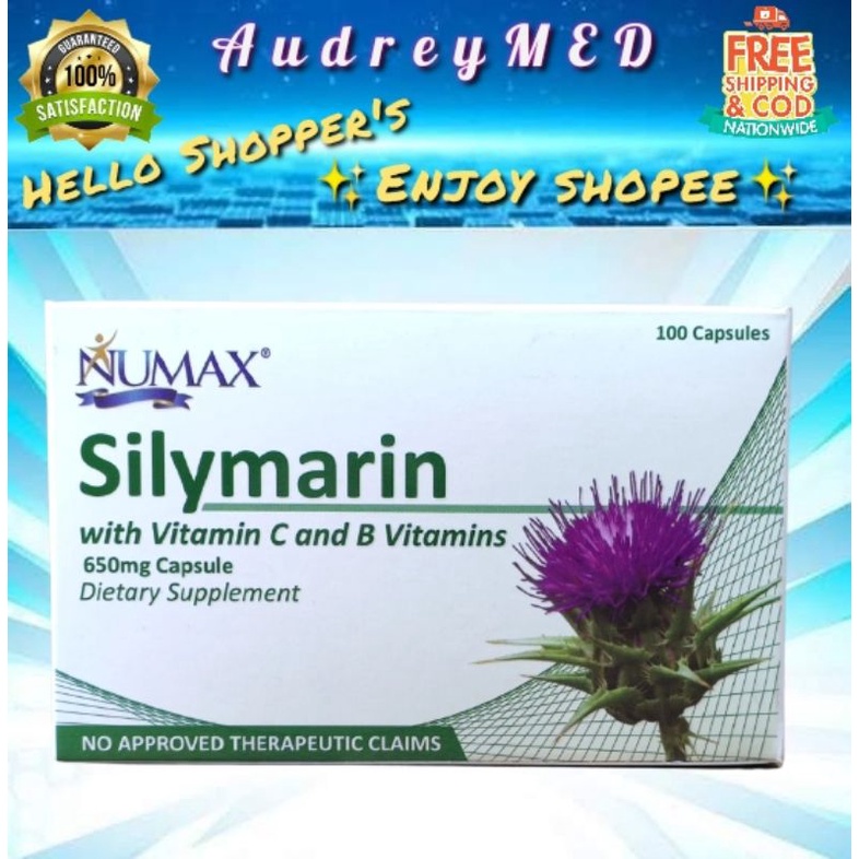 NUMAX SILYMARIN With Vit C And Vit B 100 Capsules | Shopee Philippines