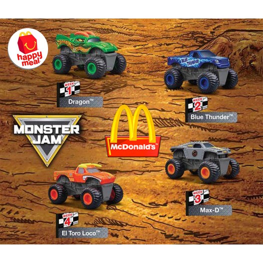 mcdonalds happy meal toys monster jam