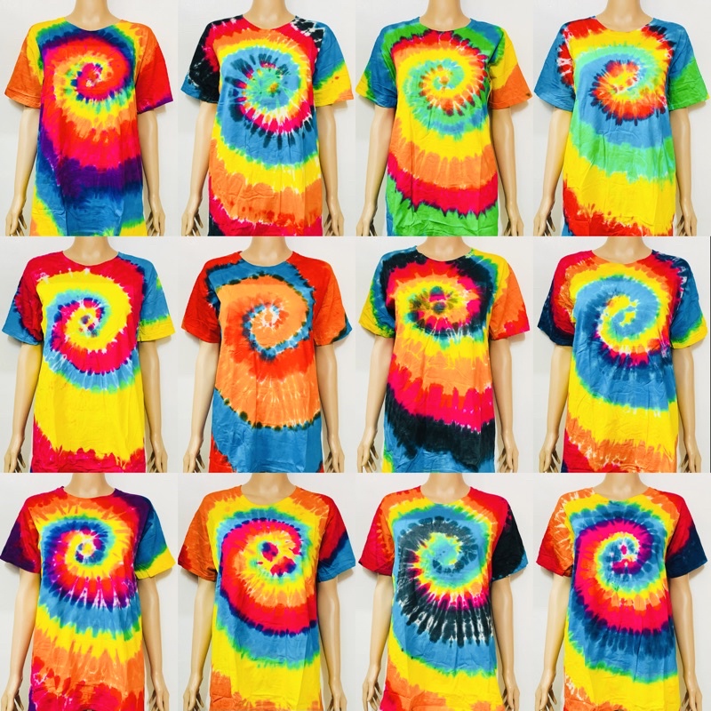 Tie Dye T-Shirts High Quality (Unisex) | Shopee Philippines