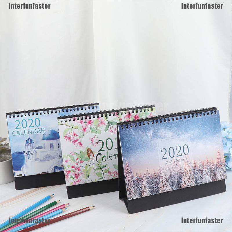 Interfunfaster 2020 Calendar Pink Memories Kawaii Desk Calendar