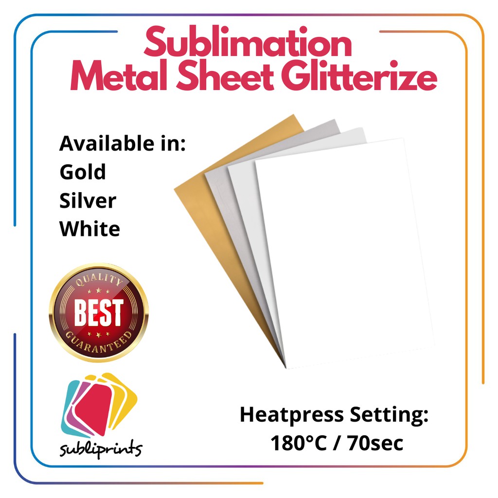 Sublimation Metal Sheet Glitterize Shopee Philippines