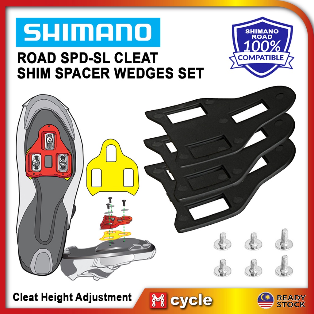 Shimano SPD SL LOOK KEO Road Cleat Spacer Height Shim Adjust Plate
