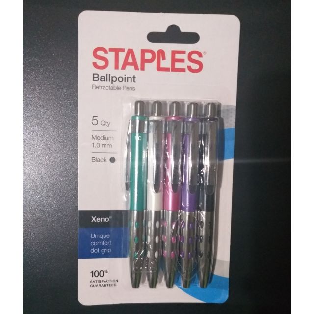 staples ballpoint pens