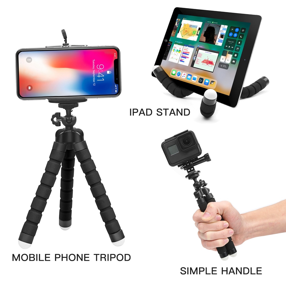 Tripod for Phone Mobile Camera Holder Clip Smartphone Monopod Tripe