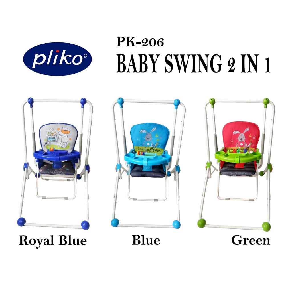 blue baby swing