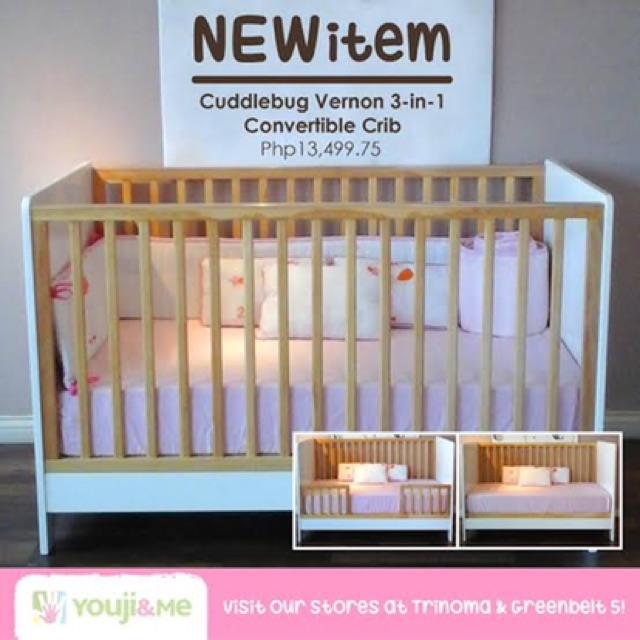 cuddlebug 3 in 1 crib