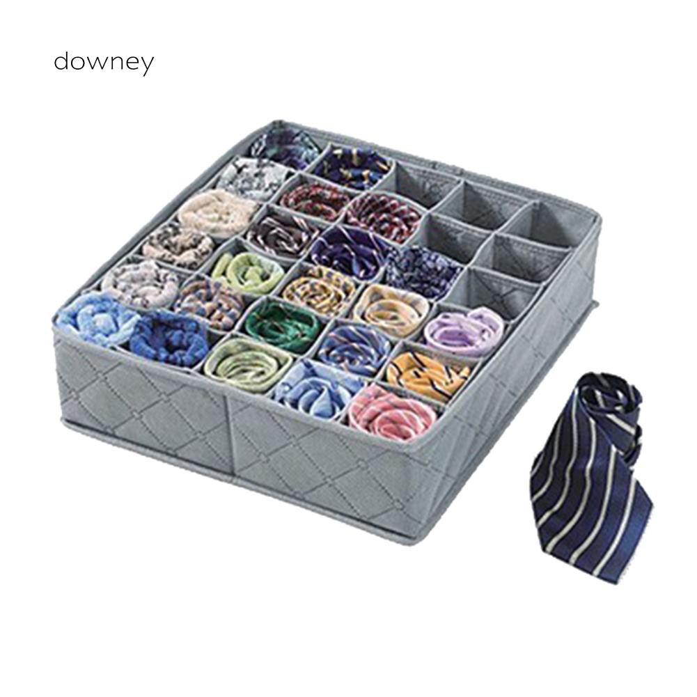 Yfsn 30 Grids Bamboo Charcoal Storage Box Fold Underwear Ties