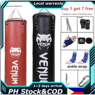 Hanging Heavy Punching Bag Waterproof Swivel Hook Training Boxing Punching Speed for Adult Children Home Fitness Boxing Equipment Sandbag Color : Black, Size : 80cm