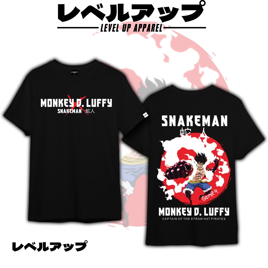 One Piece Monkey D.Luffy SnakeMan Anime Oversized T Shirt Trendy Tops For Unsex Summer Outfit #10