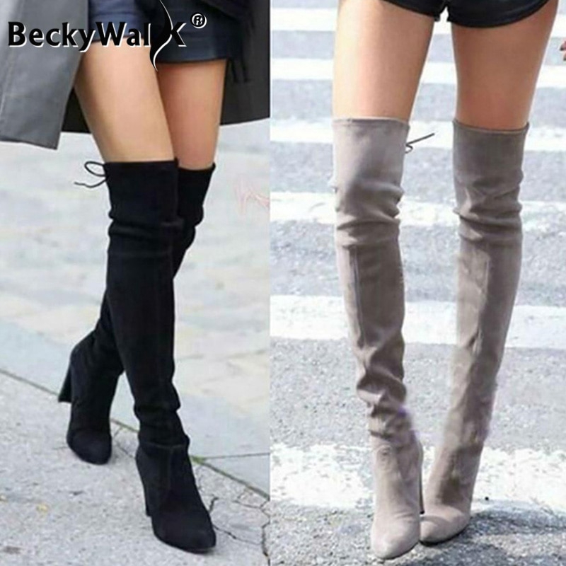 women's plus size thigh high boots