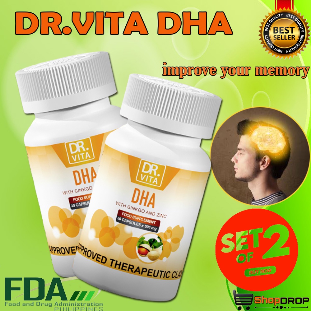 Dr. Vita DHA with Ginkgo and Zinc (For Adult & Elderly) Memory