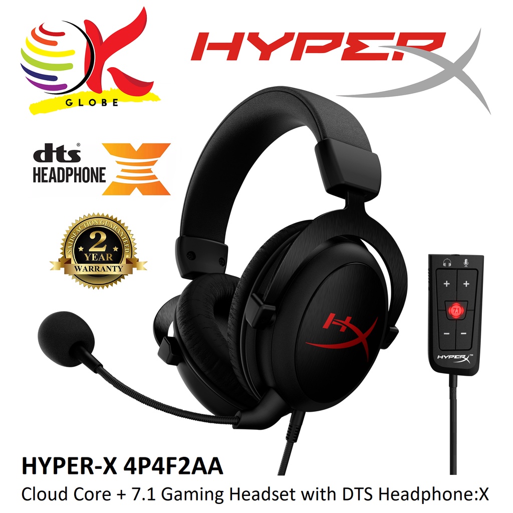 HYPERX HYPERX CLOUD CORE + 7.1 WIRED GAMING HEADSET WITH DTS HEADPHONE