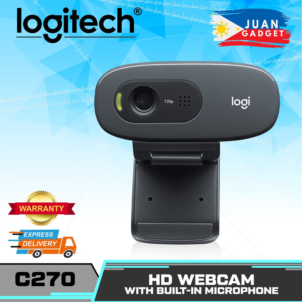Logitech C270 Pro HD Webcam with Microphone; 720P 30 FPS Video Calling