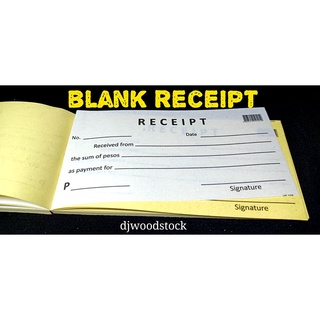 RESIBO, BLANK RECEIPT SOLD PER PAD | Shopee Philippines