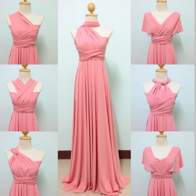 pastel pink gown