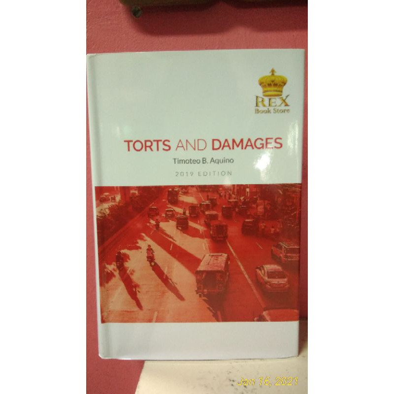 Torts And Damages By Timoteo B. Aquino 2019 | Shopee Philippines