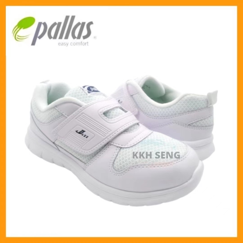 Pallas Jazz 0186 Ultralight White School Shoe Kasut Putih Sekolah