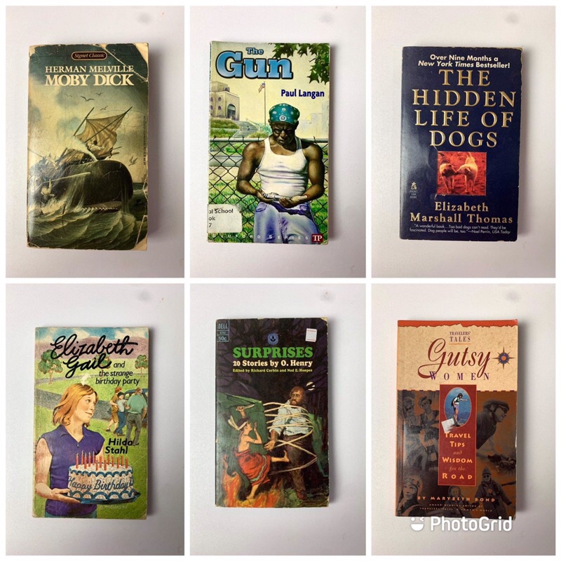 PAPERBACK BOOKS by Herman melville / Paul langan / Elizabeth Thomas