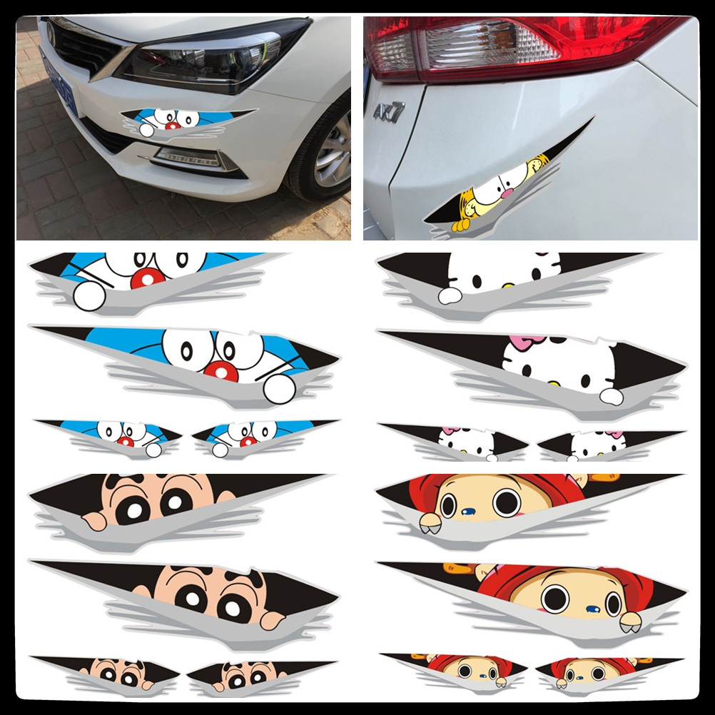 Left+Right】Cartoon Doraemon Baymax Car Sticker Cartoon Waterproof Car Door  Sticker Rearview Sticker Scratch Cover Car Body Sticker Car Accessories |  Shopee Philippines