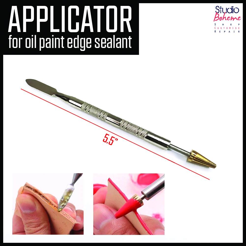 Rubber Leather Edge sealant roller applicator repair and recoloring